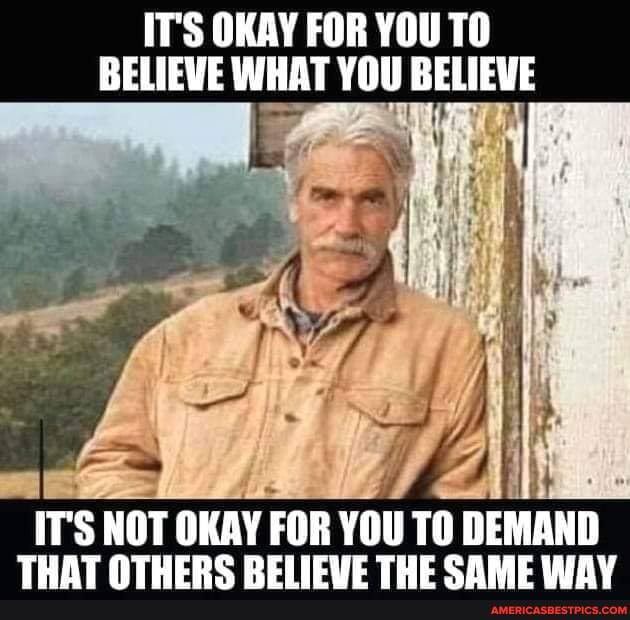 IT'S OKAY FOR YOU TO BELIEVE WHAT YOU BELIEVE
IT'S NOT OKAY FOR YOU TO DEMAND AT NTUERC THE CAME Wi