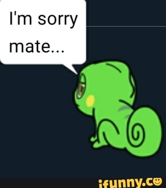 I'm sorry
mate...