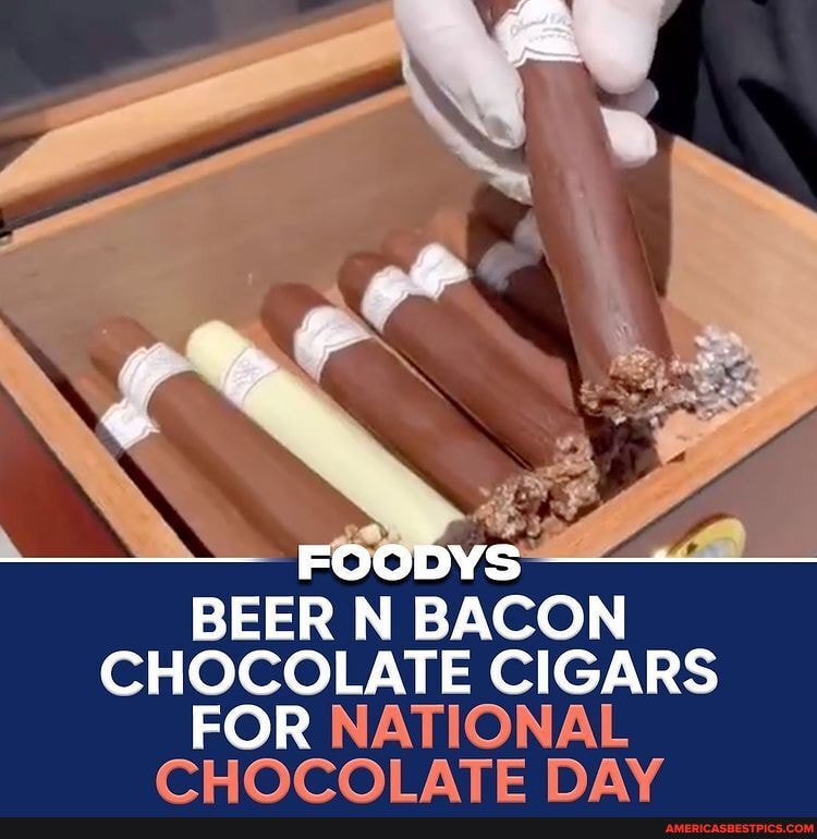 BEER N BACON CHOCOLATE CIGARS FOR NATIONAL HLOCO!! ATE DA America’s