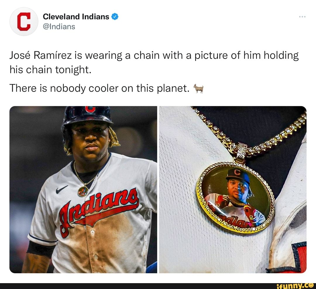 José Ramírez wore a chain of José Ramírez wearing a chain - Covering the  Corner