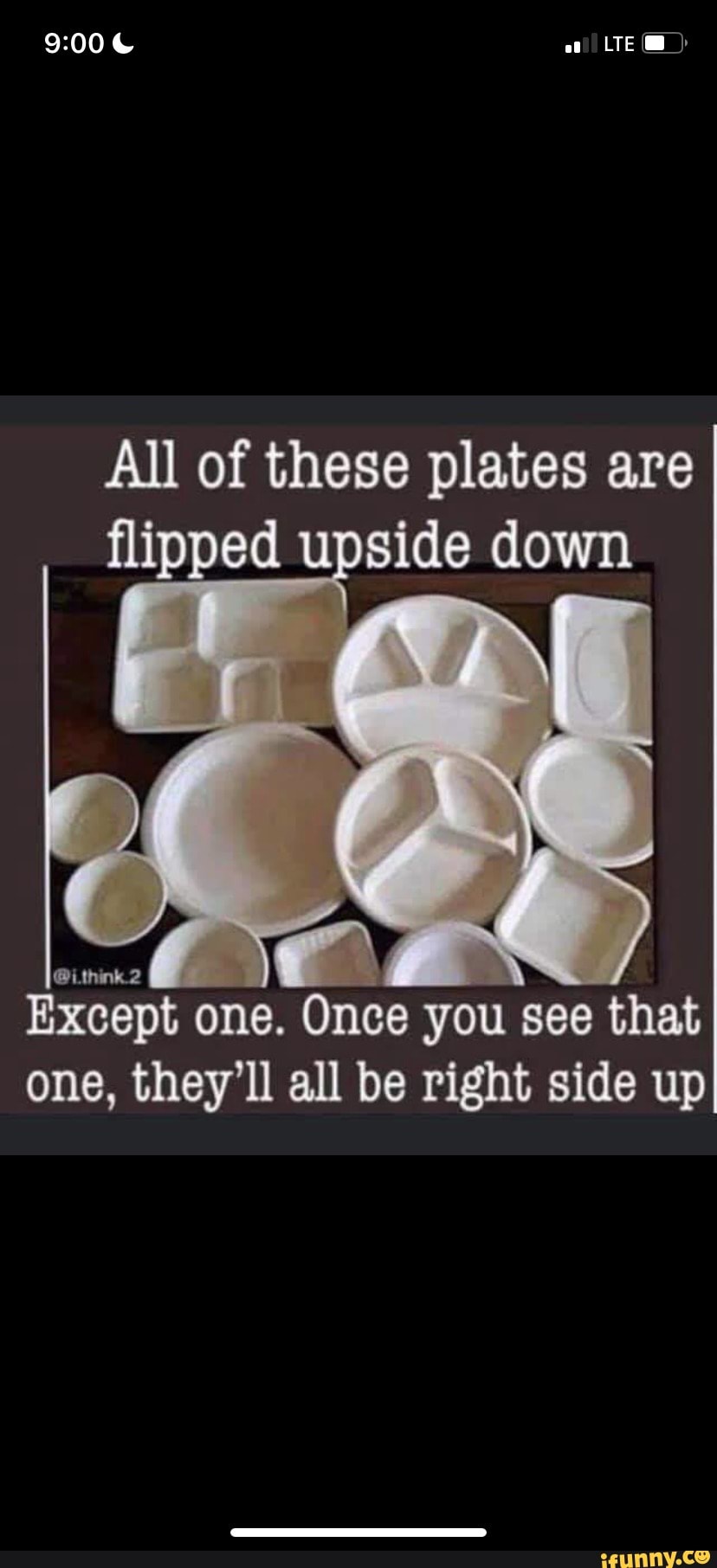 All of these plates are flipped upside down @i.think.2 Except one. Once ...