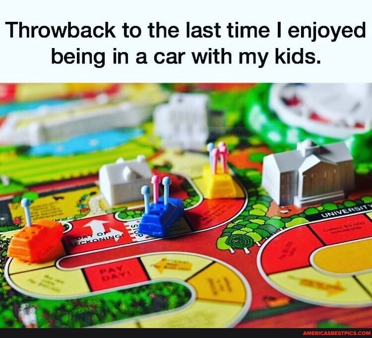 Throwback to the last time I enjoyed being in a car with my kids.