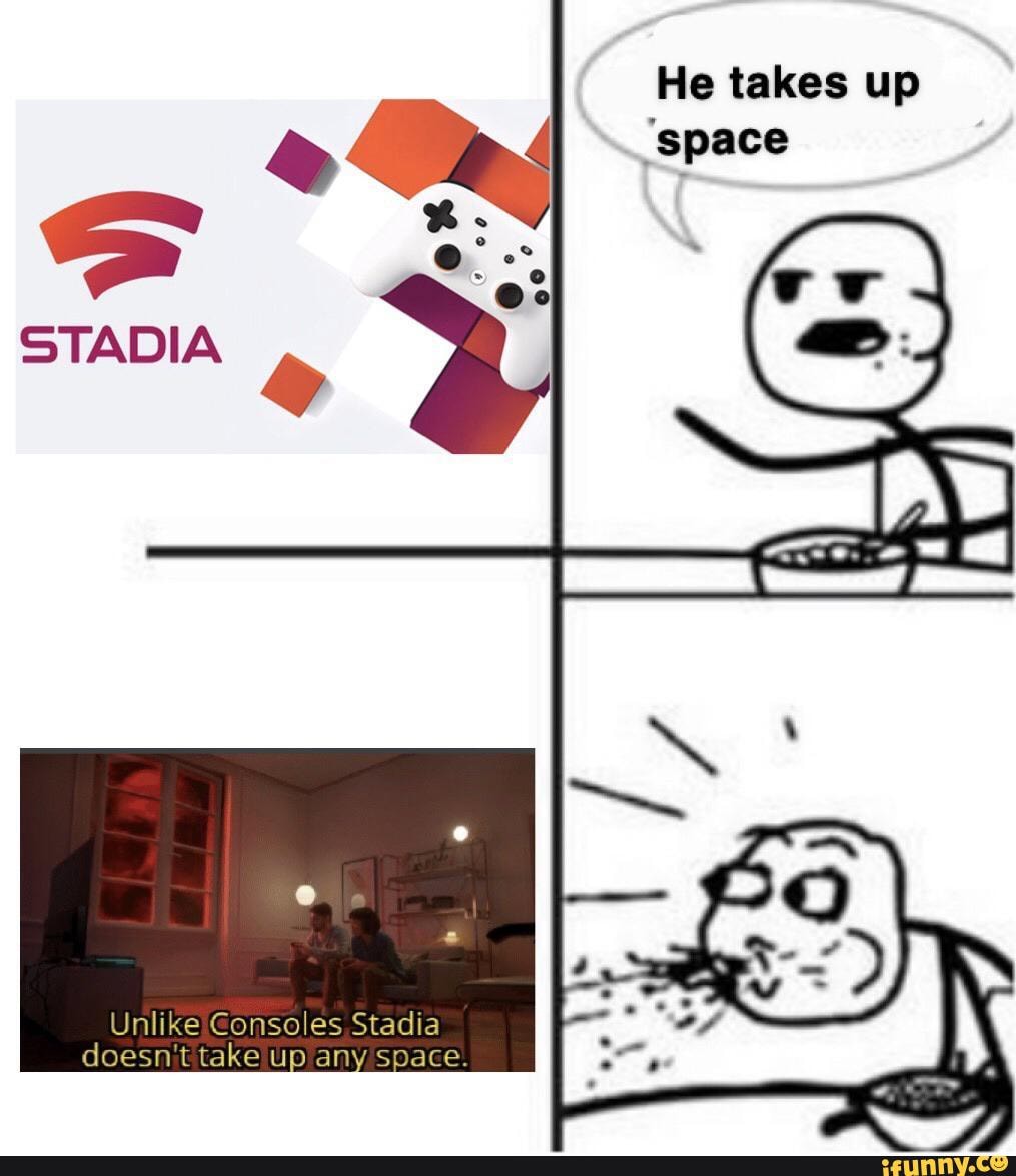 He Takes Up Stadia Ifunny