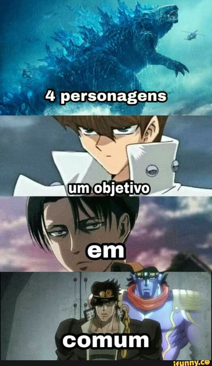 4 personagens
um objetivo ....*m
em
comum