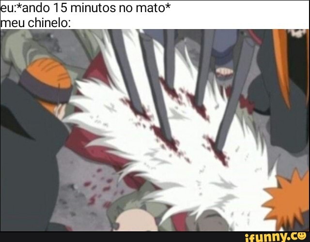 eutando 15 minutos no mato* meu chinelo: