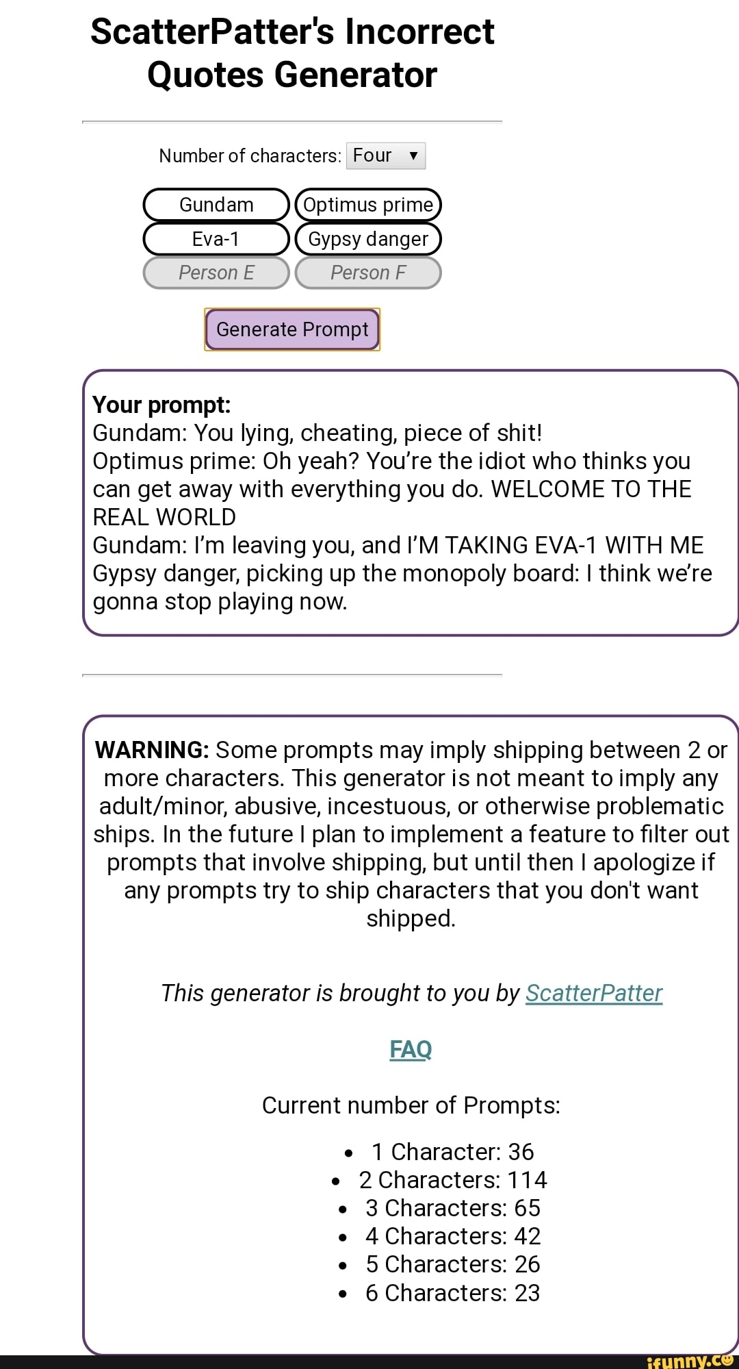 Scatterpatter\'S Incorrect Quotes Generator : Incorrect Quote Generator