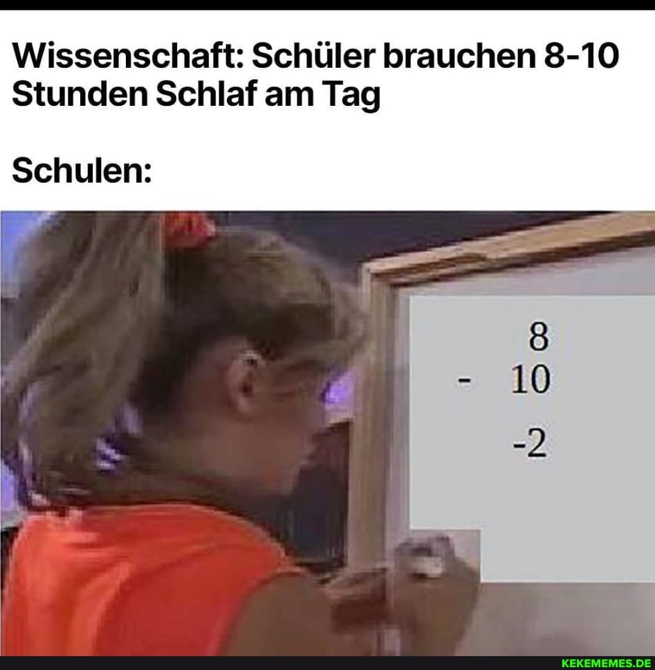 Wissenschaft: Schüler brauchen 8-10
Stunden Schlaf am Tag
10
Schulen: