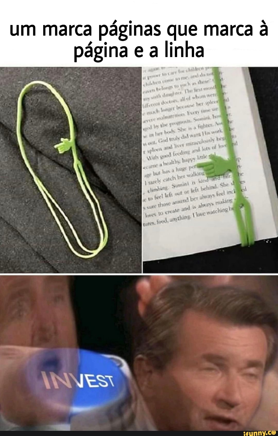 um marca páginas que marca página e a linha
VNVES ta