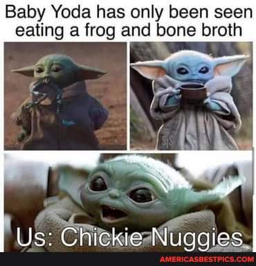 Baby Yoda has only been seen eating a frog and bone broth us: - America ...