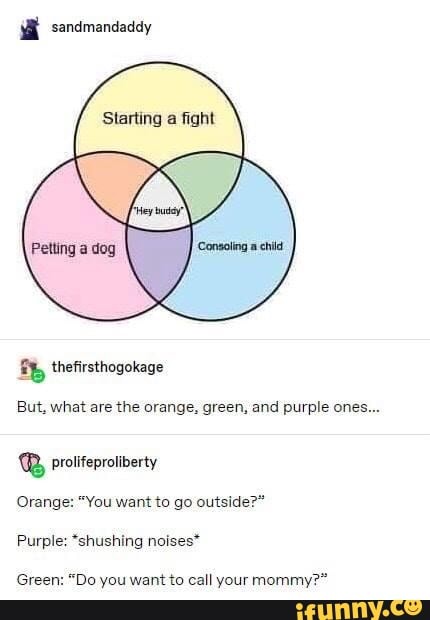 green and purple ones