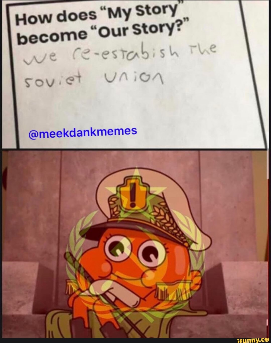 How does "My Story
become Our
story?"
@meekdankmemes