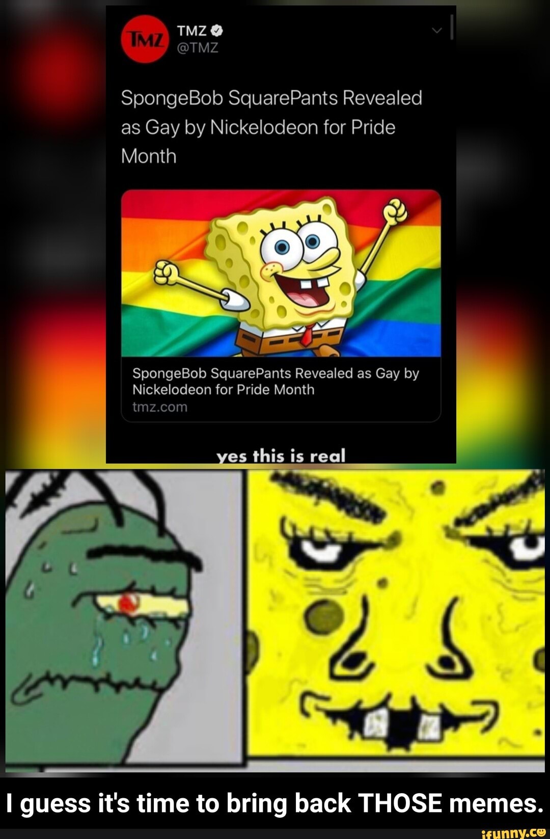 Month Spongebob Squarepants Revealed As Gay By Nickelodeon For Pride Month I Guess Its 