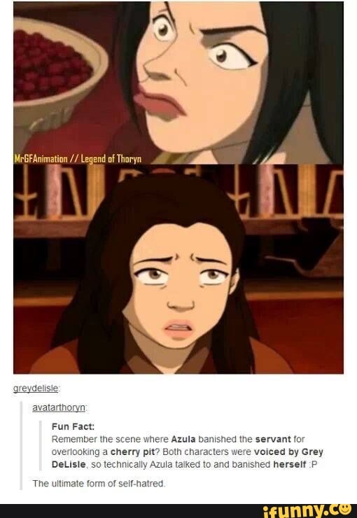 Fun Fact: Remember the scene where Azula banished the servant fo ...