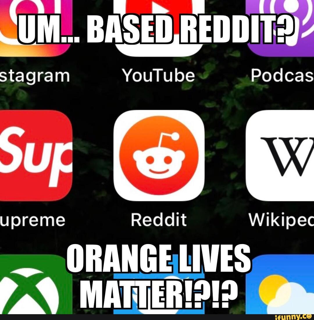 Reddit2 'UM... BASED, REDDIT2) stagram YouTube Podcas upreme Reddit Wikipec ...
