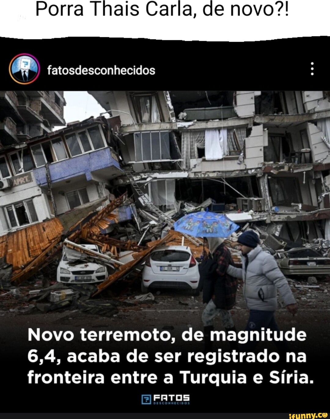 Porra Thais Carla De Novo Fatosdesconhecidos Novo Terremoto De