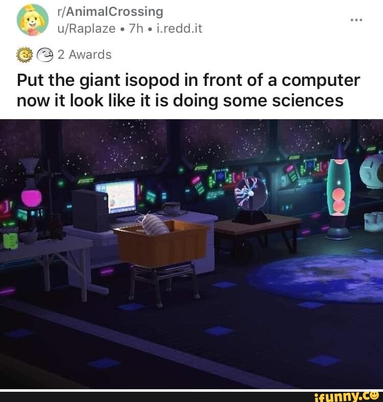Put the giant isopod in front of a computer
now it look like it is doing some sciences