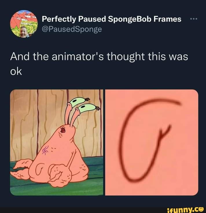 Perfectly Paused SpongeBob Frames on X:  / X