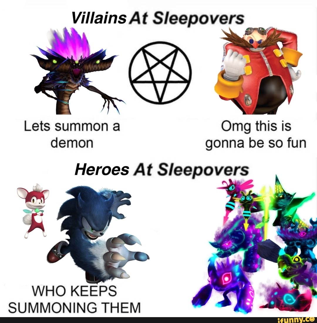 Villains At Sleepovers OD Lets summon a Omg this is demon gonna be so ...