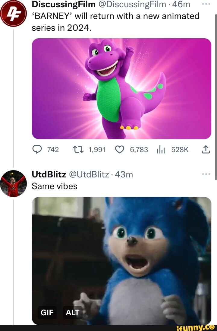 Discussing Discussingrilm 'BARNEY' will return with a new animated