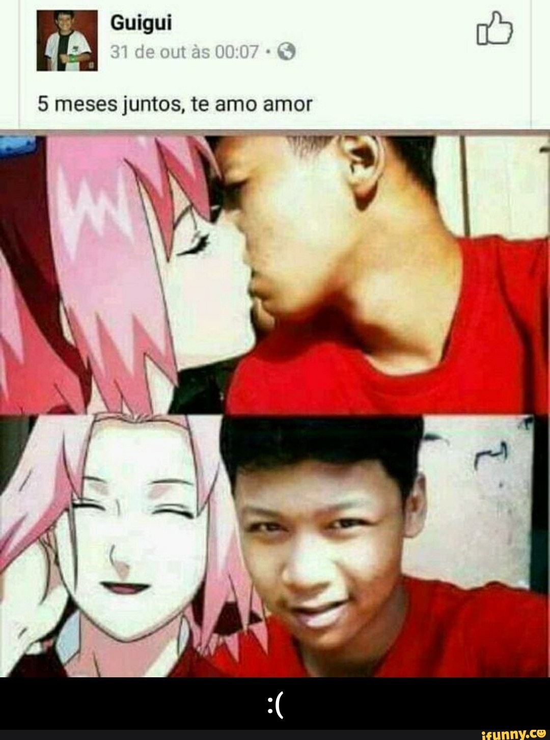 5 meses juntos, te amo amor - :(