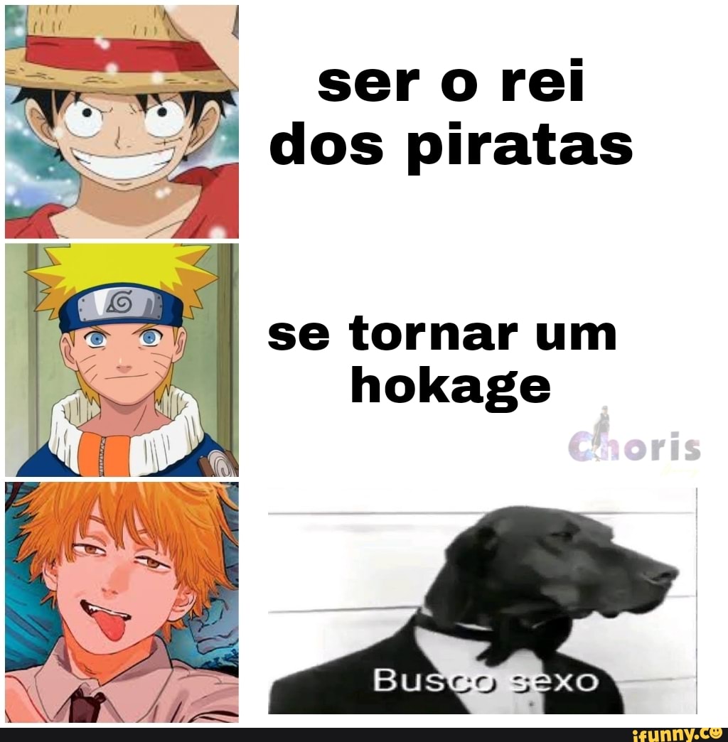 ser rei dos piratas
se tornar um hokage