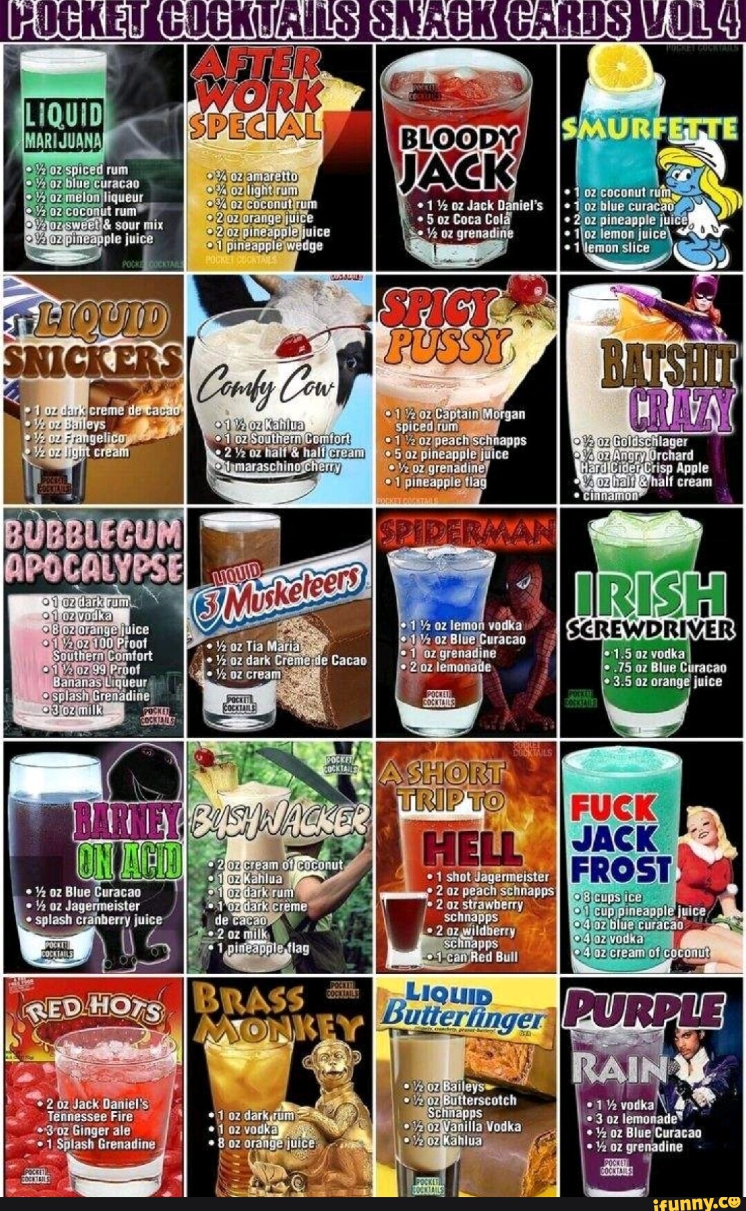 \ Blue Curacao Ye oz Jagermeister splash cranberry juice 2.02 Jack Daniel's Teinessee Fire