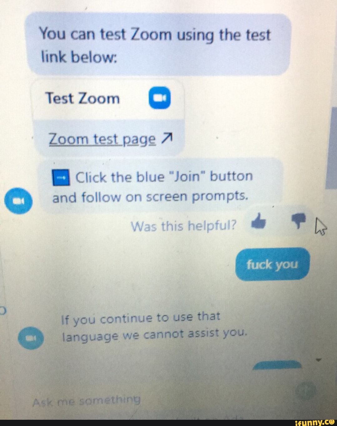 zoom test audio