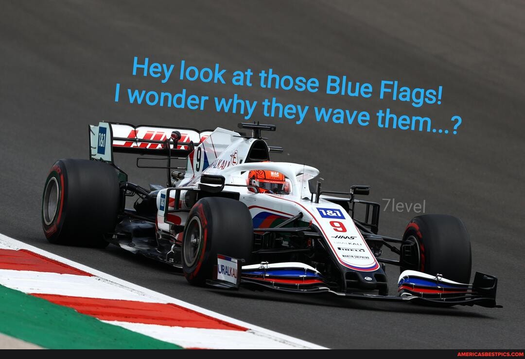 Hey look Wonder at those Blue Flags!
Wonder why they wave them...?