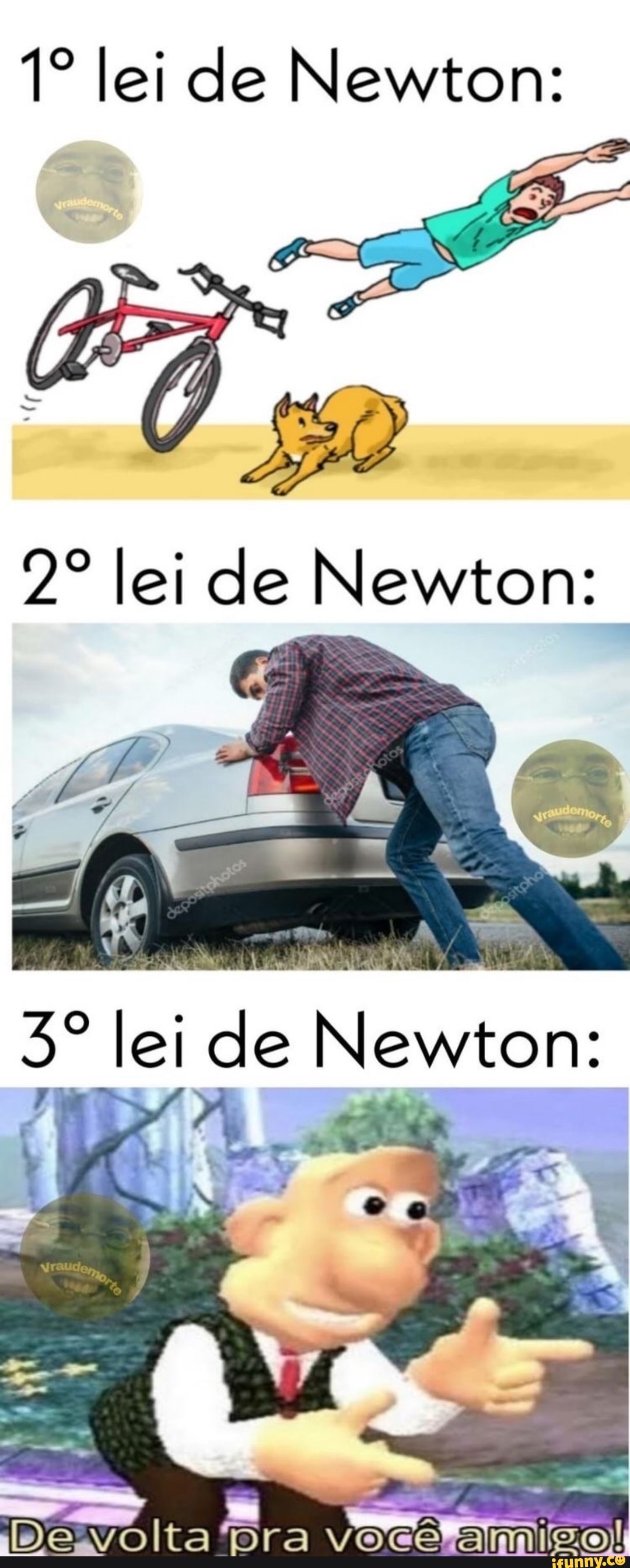 lei de Newton:
lei de Newton:
Dra você