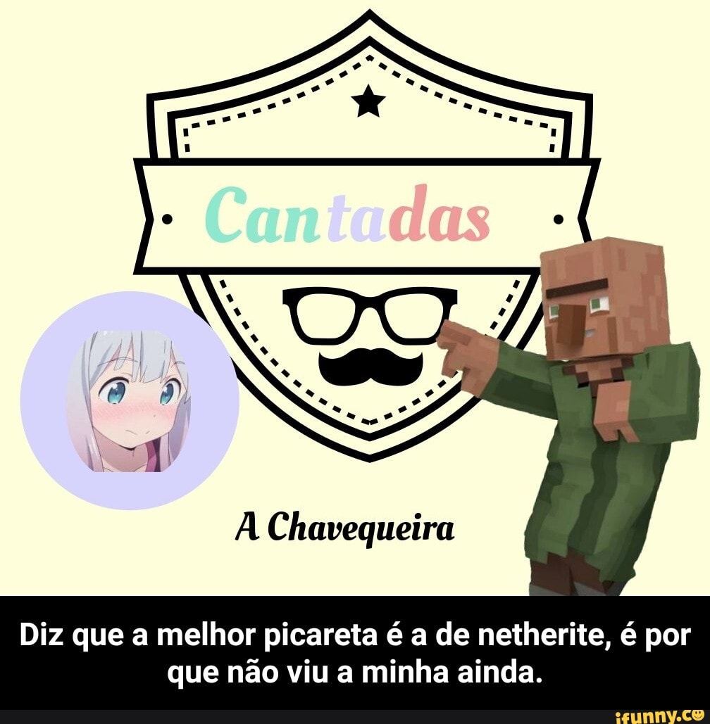 AL
Diz que a melhor picareta é a de netherite, é por
que não viu a minha ainda. - Diz que a melhor picareta é a de netherite, é por que não viu a minha ainda.