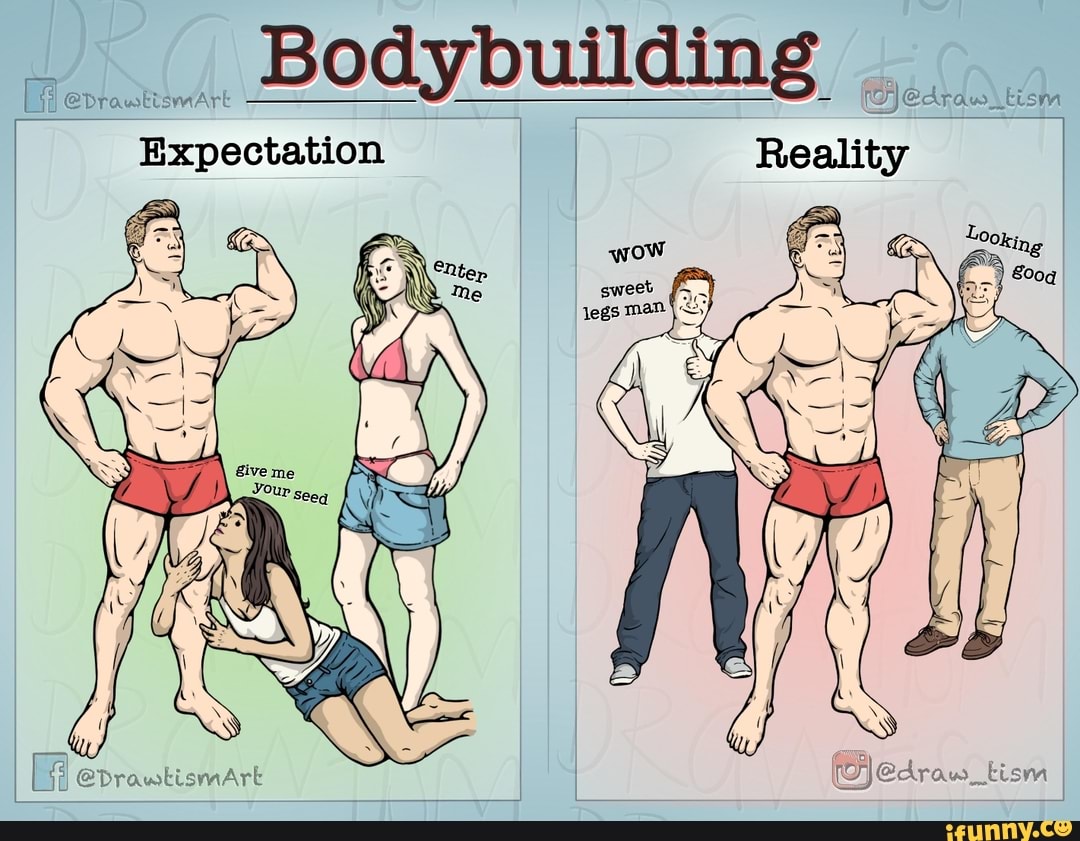 Bodybuilding
Expectation
I I Reality le
