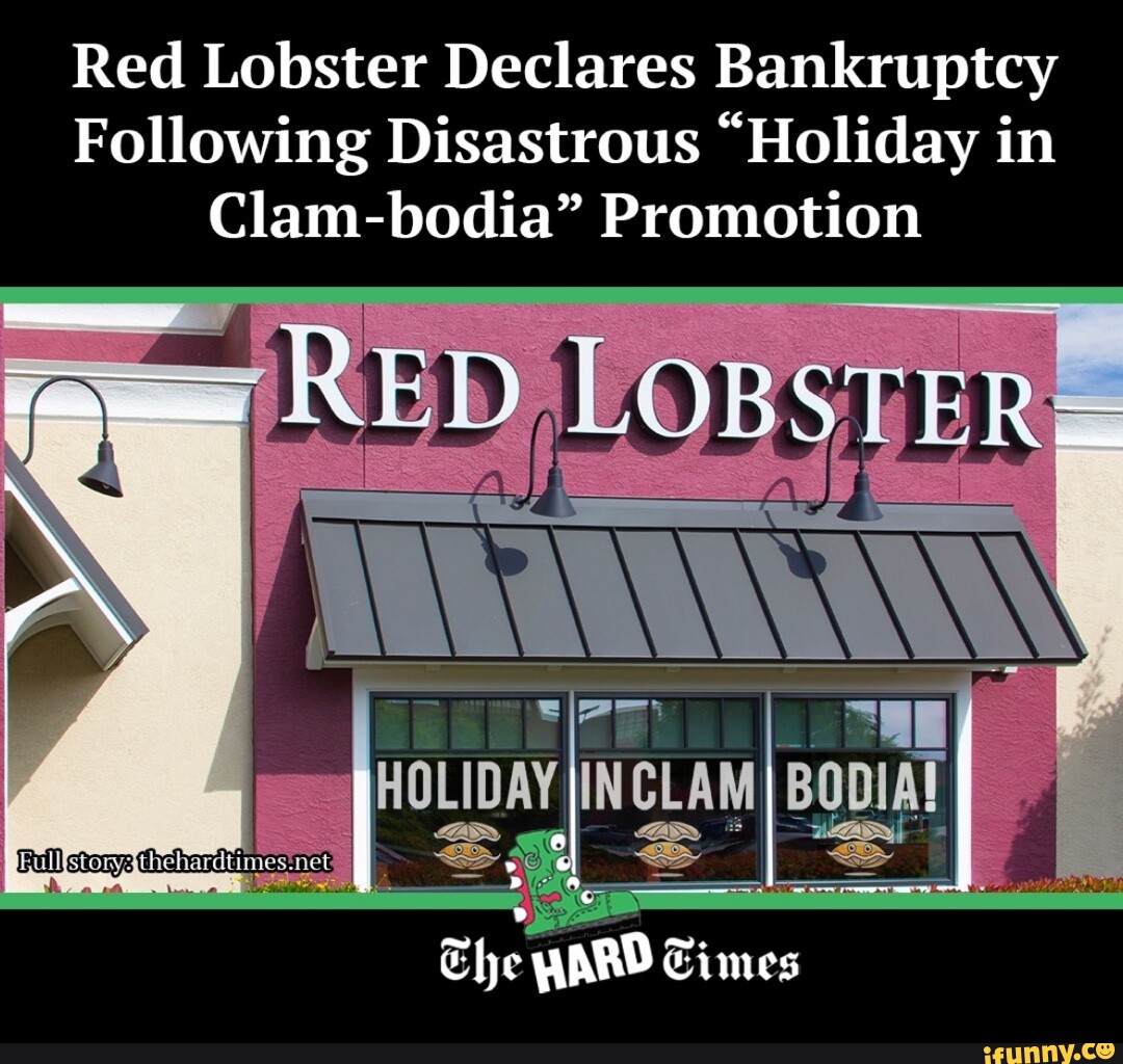 Red Lobster Declares Bankruptcy Following Disastrous "Holiday in Clam