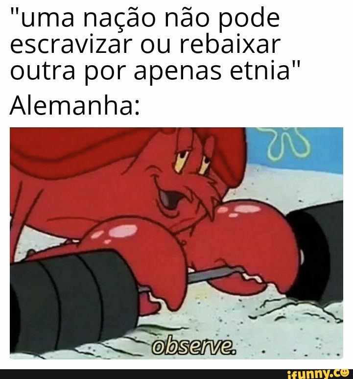 "uma nação não pode
escravizar ou rebaixar
outra por apenas etnia"
Alemanha: