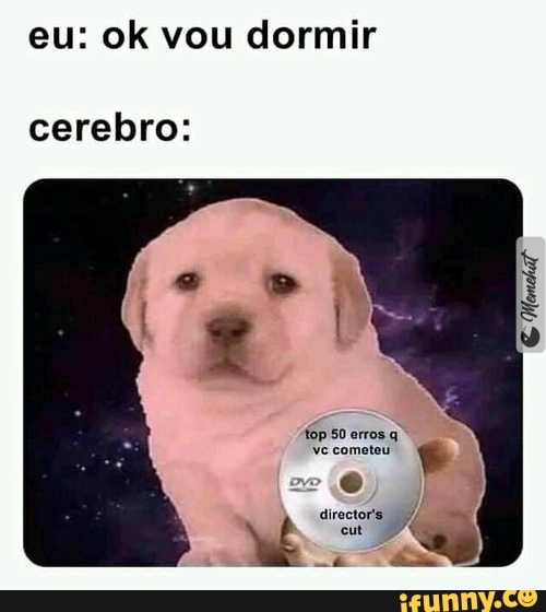 eu: ok vou dormir
cerebro: