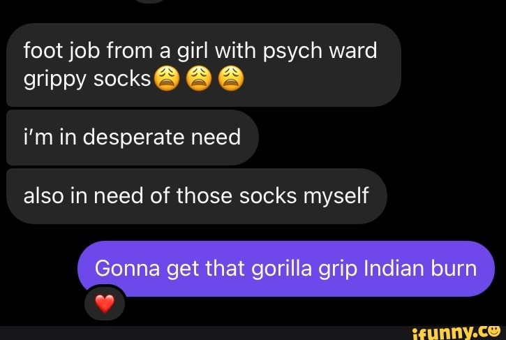 grippy sock footjob