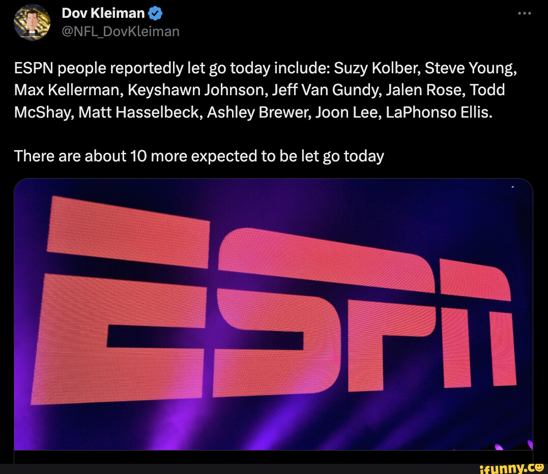 ESPN People Reportedly Let Go Today Include: Suzy Kolber, Steve Young ...