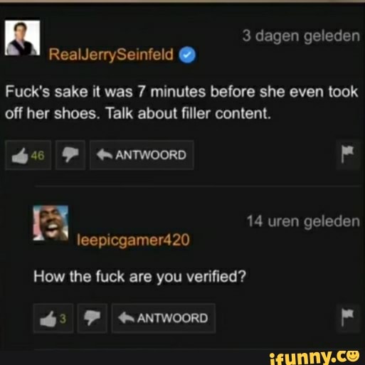 Fuck's sake it was 7 minutes before she even took
off her shoes. Talk about filler content.