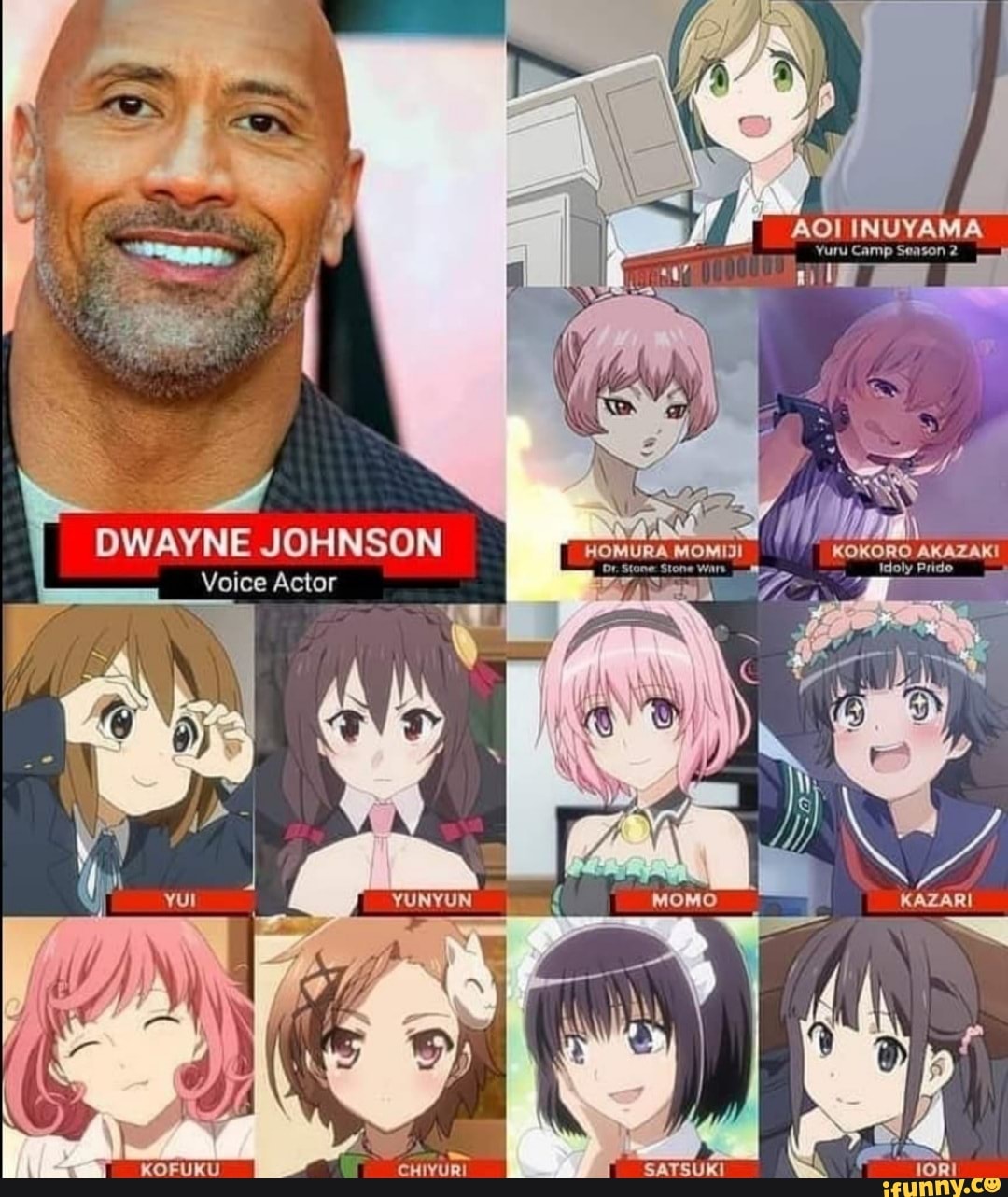 AOl INUYAMA
DWAYNE JOHNSON
Voice Actor
KOFUKU