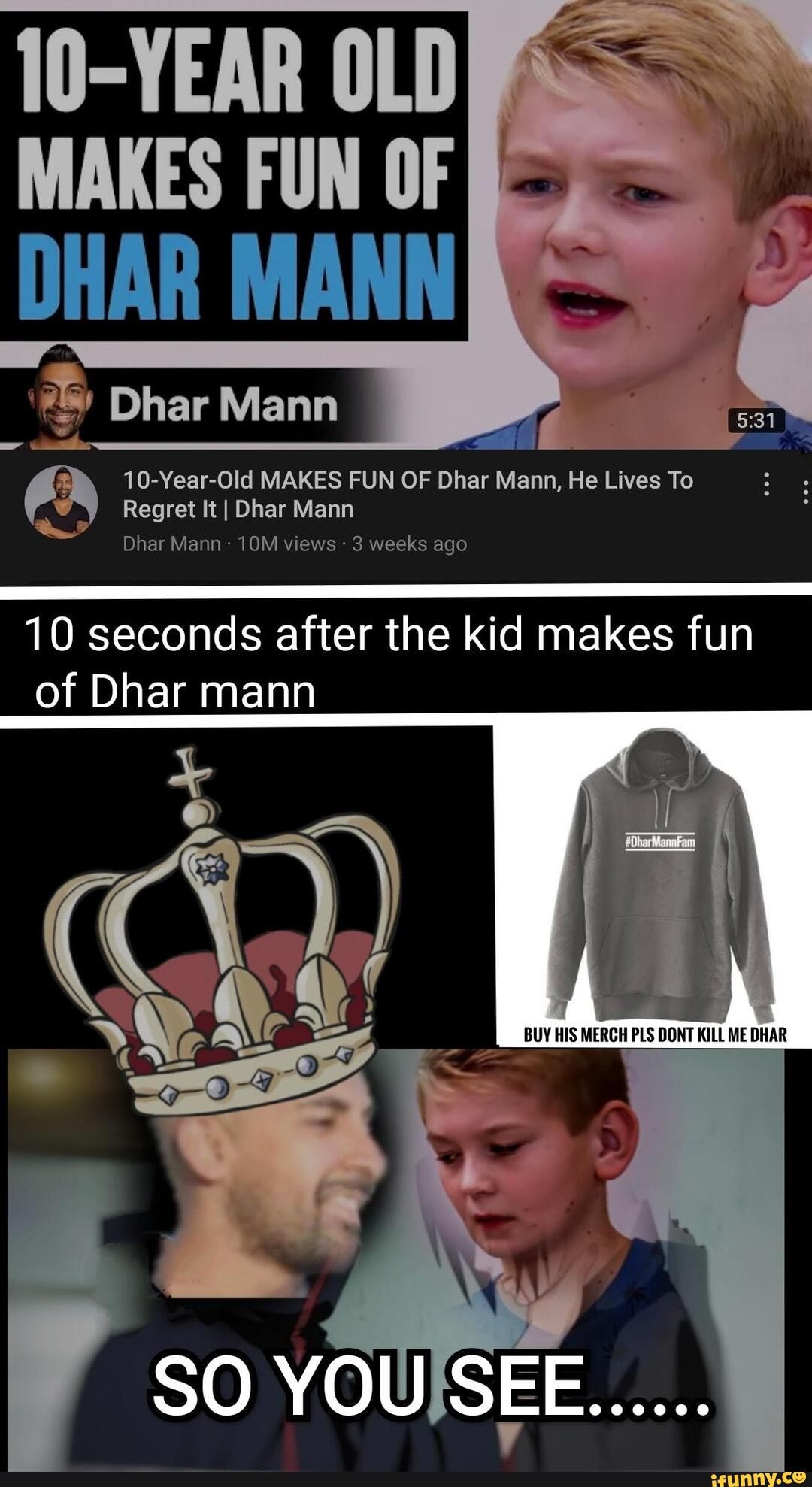 10 Year Old Makes Fun Of Dhar Mann Dhar Mann Ad 10 Year Old Makes Fun