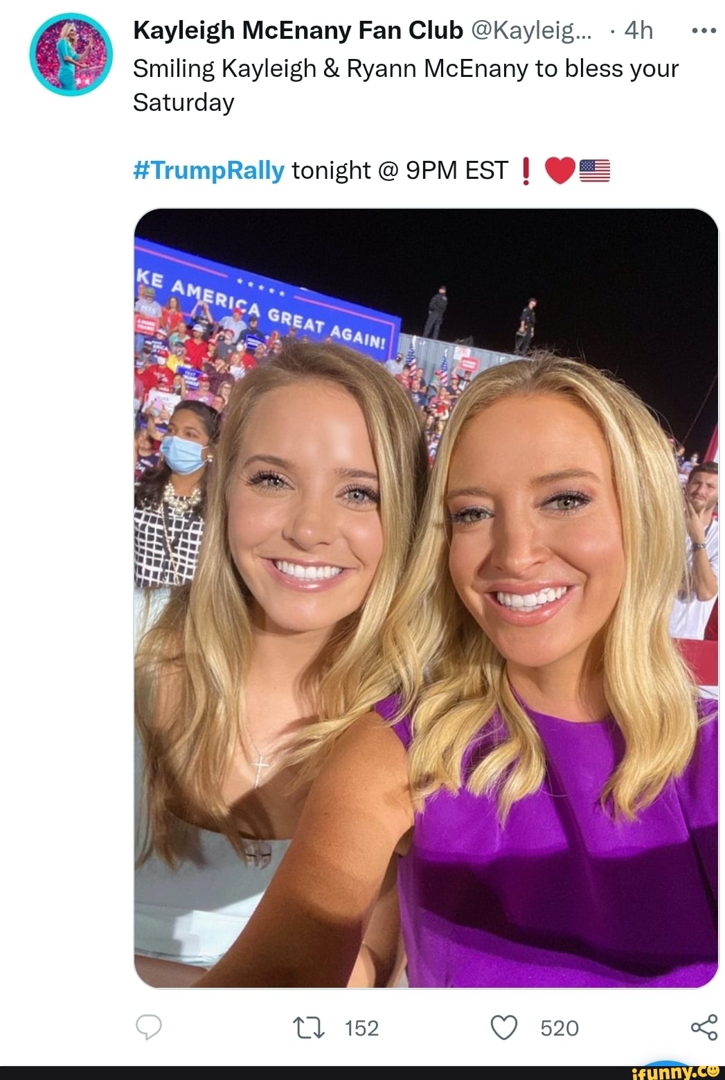 Kayleigh McEnany Fan Club @Kayleig... Smiling Kayleigh & Ryann McEnany ...