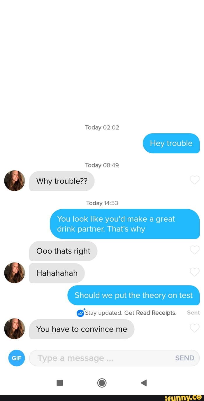 Hey trouble. Hey trouble