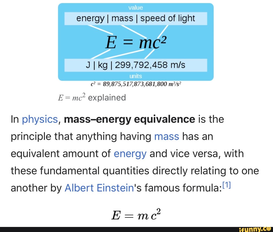 Albums 99+ Images the principle of mass-energy equivalence states that Latest