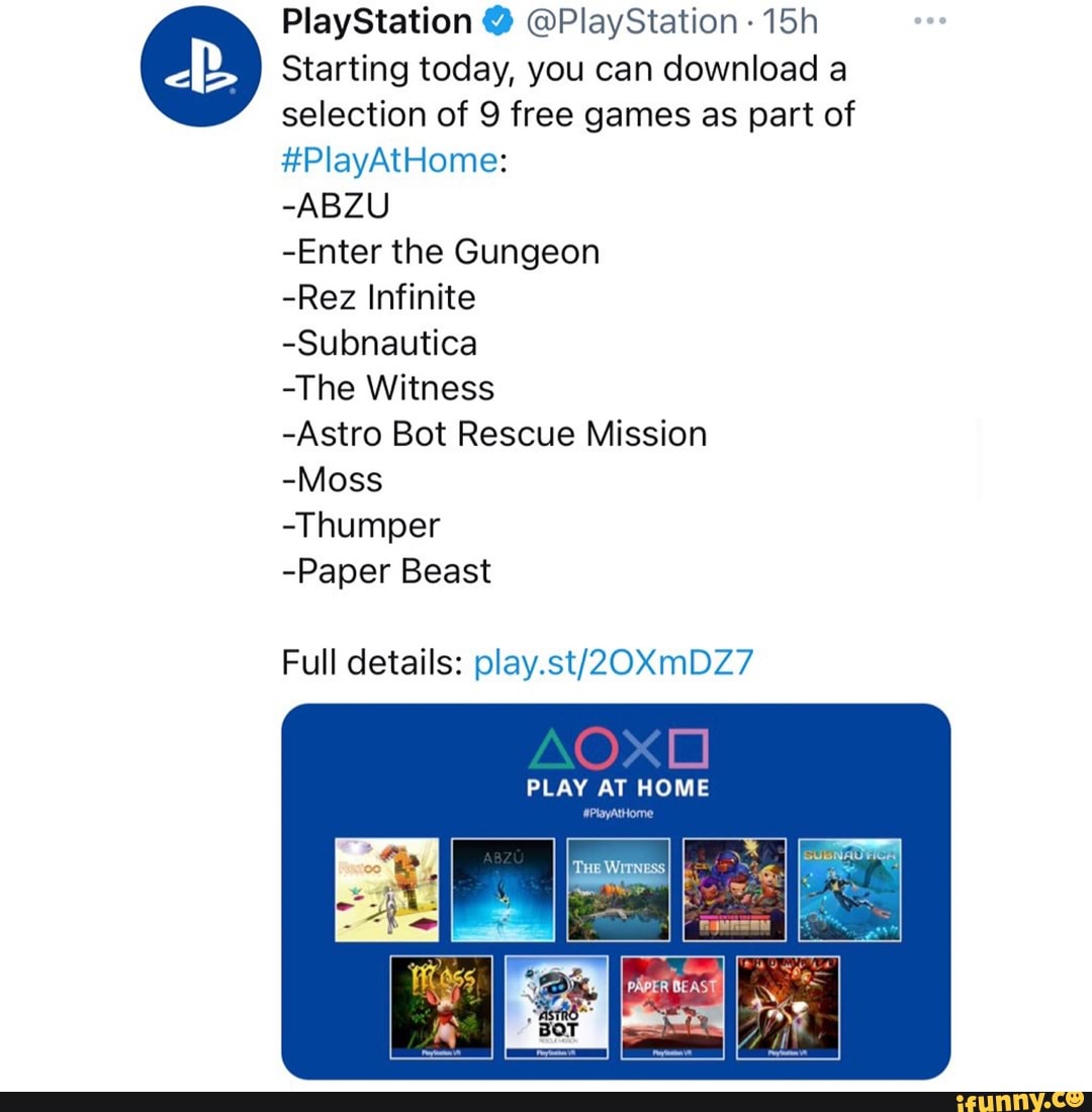 PlayStation @ @PlayStation - Starting today, you can download a