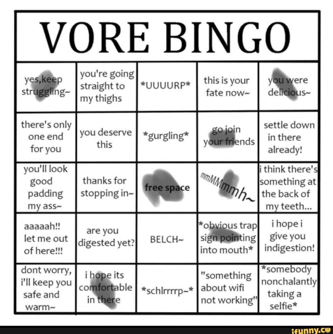 vore-bingo-there-s-only-one-end-for-you-you-ll-look-good-padding-my-ass