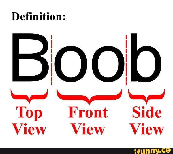 Definition: Boob Top Front Side View View View - iFunny
