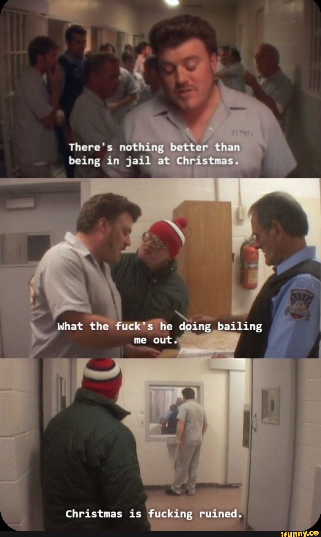There's nothing better than being im jail at Christmas. What the fuck's ...
