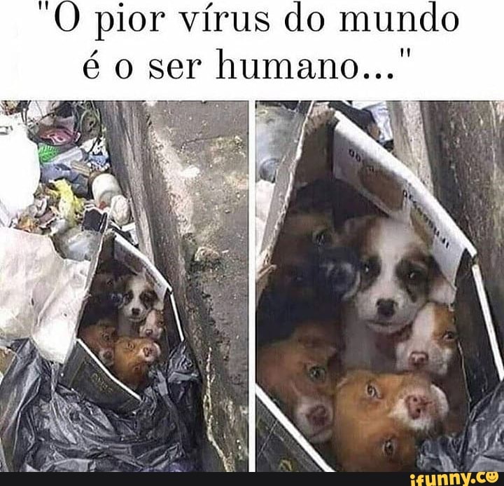 pior vírus do mundo é ser humano...