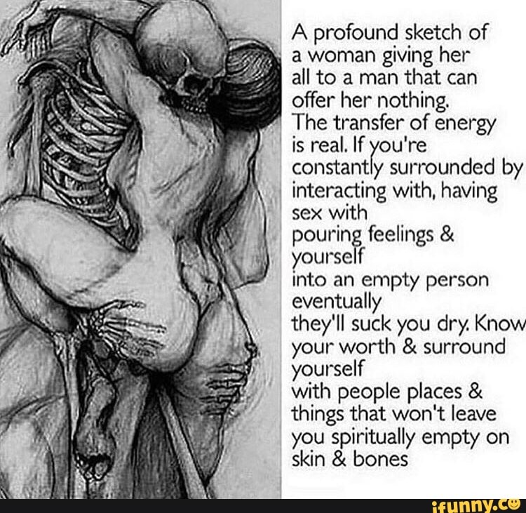 A Profound Sketch Of A Woman Giving Her All To A Man That Can Offer Her