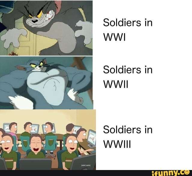 Soldiers in
WWI
Soldiers in
Aa Soldiers in
I
WWIII