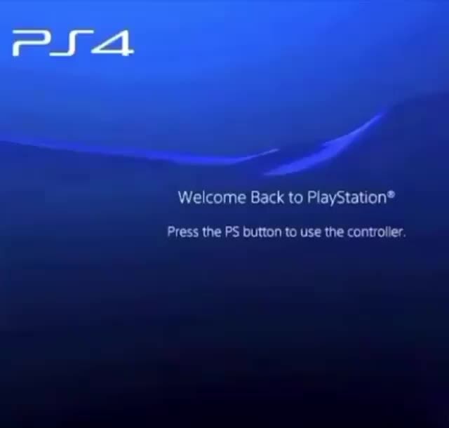 Press the PS button to use the controller. )